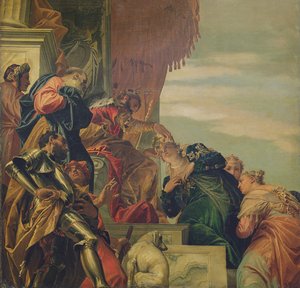 アハシュエロス王冠エステル、1556年（天井の一部） 作： Paolo Veronese